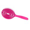Wet Hair Detangling Brush, Salon Round Head Straightenning Detangler Brush Comb For All Hair Types - For Women, Men, Wet And Dry Hair(rose Red)