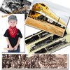 Wooden Train Whistle (2 Pack) 4 Tone Educational,Party favors Toy Gift with Blast Chart for Kids