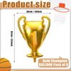 6 Packs Gold Champion Foil Balloons Championship Foil Trophy Balloon The First Prize Sport Balloons Basketball Soccer Football Anniversary Birthday Games Party Decorations