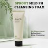 ABOUT ME Sprout Mild pH Cleansing Foam - Gentle Daily Face Wash with Young Barley & Wheatgrass Extract, Vegan (120ml/4.05 fl oz)