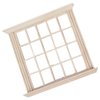 LOGOFUN Doll House Window 1: 12 Scale Miniatures Wood Windows Mini Window Frame Model for Doll Houses Furniture Decoration