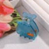 Vctitil 4 Pcs Acetate Hair Claw Clips Cute Hairclips Small Fish Tank Shape Jaw Clips Hair Styling Accessories for Girls Women,Strong Hold,1.57inch