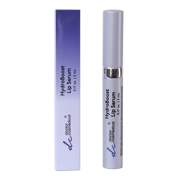 Doctor Cosmedical HydroBoost Lip Serum – Hyaluronic Acid Lip Serum – Multi-Functional Non-Sticky Lip Serum/Balm for Instant Hydration – Lip Serum Plumper 0.17 oz / 5 g
