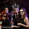 WOFASHPURET Crow Crown Cosplay Headpiece - Gothic Queen Tiara Costume for Women and Men, Goth Party Decor