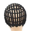 1 Pc Black Braided Wig Cap Crochet Wig Cap Cornrows Cap Adjustable Elastic Band and Hair Clips Weaving Wig Caps for Crochet Braids Wig Making
