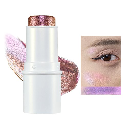 JUR MORNIER Multichrome Eyeshadow Stick,8 Colors Contour Highlighter Stick Makeup Collection,3 In 1 Eye Blush Ande Lip Highlighter Makeup For Face And Body #07