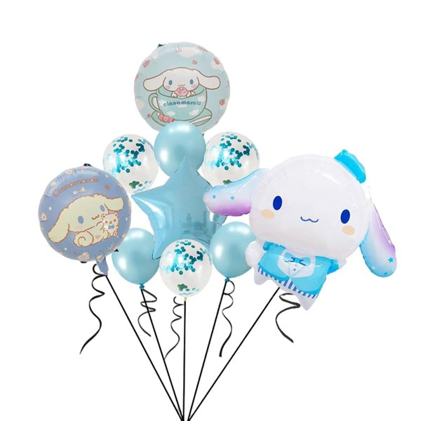 10Pcs Cute Anime Party Decoration Balloons,Aluminum Film Material Double Sided Balloons,Anime Theme Party Supplies,Kawaii Birthday Party Ballons(GG-02)
