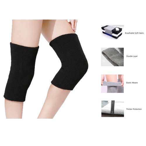 FakeFace Elder Women Thermal Knee Braces Leg Warmers Winter Warm Rheumatic Arthritis Knee Sleeves Protector Wraps Pads for Outdoor Sports Motorcycle Ski Cycling