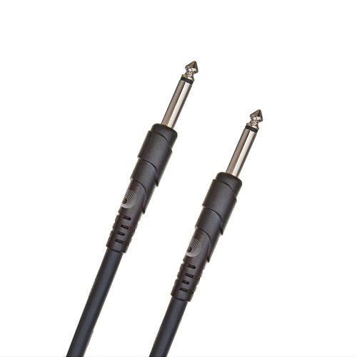 D'Addario Accessories Speaker Cable - Molded Plugs - Shielded Ends - 1/4 Inch Male to 1/4 Inch Male - Classic Series - 10 Feet/3.05 Meters - Straight Ends - 1 Pack