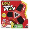 Mattel Games UNO Triple Play Card Game with Card-Holder Unit with Lights & Sounds & 112 Cards, Kid, Teen & Adult Game Night Gift Ages 7 Years & Older, HCC21