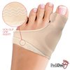 PediDoc Bunion Corrector - Bunion Relief Sleeves Bunion Pads Brace Cushion for Women Toe Straightener with Gel Toe Separator, Spacer, Straightener & Spreader – Hallux Valgus Relief Big Toe Alignment L