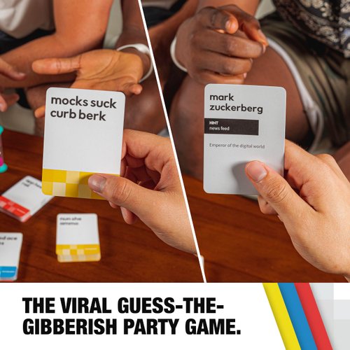 Incohearent Adult Party Game Edition 2, The Party Card Game Where You Compete to Guess The Gibberish, for Ages 17+
