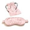 Mulberry Silk Sleep Eye Mask with Silk Covered Elastic Strap | Ultra Soft Sleep Mask Black