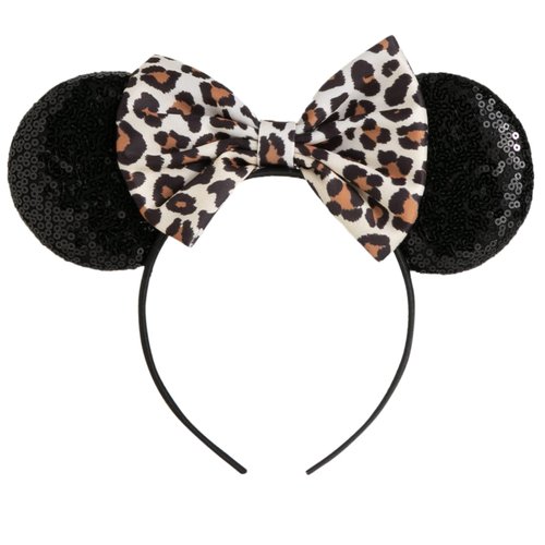CHuangQi Mouse Ears Headband with Shiny Bow, Double-sided Sequins Glitter Hair Band, for Birthday...