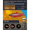 Ultra Fresh Tetra Fish Food, Slow Sinking, All Natural Ingredients, Wild Sword Prawns, Spirulina, Color Enhancement, Small Granules , Tropical Micro Pellet 1.87 oz