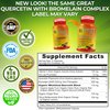 Quercetin with Bromelain Vitamin C and Zinc with Organic Whole Food Quercetin Blend - 1215mg per Serving - Phytosome Quercetin 500mg Capsules with Ginger and Flavonoids for Immune Support - 180 count