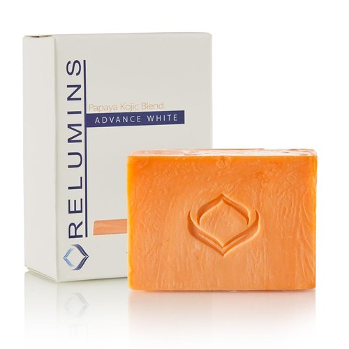 Relumins Triple Papaya Kojic Blend Bar-Professional Spa Formula, Papaya Kojic Soap, 135g x 1 Bar