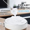 Double Whisk Milk Frother, Handheld Electric Blender stick, Drink Mixer with Food Grade Stainless Steel Stirrer, Battery Operated Foam Maker for Coffee, Cappuccino, Frappe, Matcha, Hot Chocolate Latte