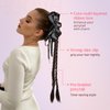 Ponytail Extension HOOJIH Claw Clip Braided Ponytail Extension Hair Extensions 20 Inch Double Braided Ponytails Hairpieces for Women - Natural Black