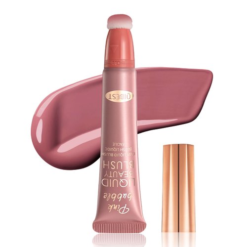 Paminify 15ML Blush Beauty Wand,Matte Face Blush with Cushion Applicator,Natural Silky Smooth Creamy Dewy Liquid Blush Wand,Lightweight Blendable Blush Stick for Cheek Lip,Cruelty-free,03