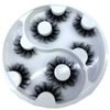 HBZGTLAD 5 Pairs False Eyelashes Cat-Eye Fluffy Faux Mink Lashes 8D Wispy Lashes Dramatic Long Thick Volume Fake Eye Lash(WX-08)