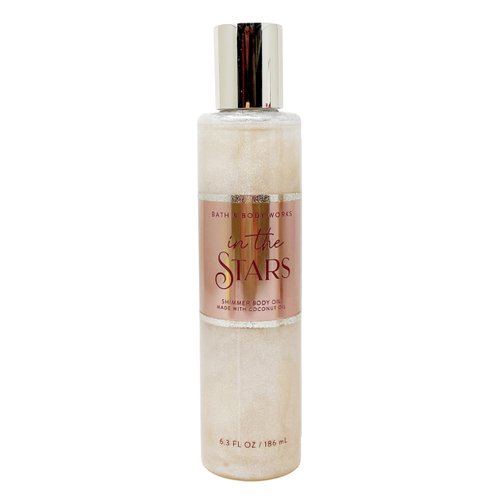 Bath & Body Works In The Stars - Shimmer Body Oil with a Himalayan Salts Springs Sample Soap.