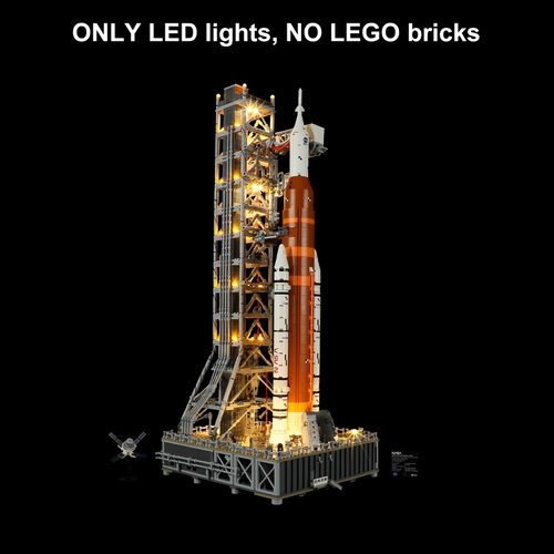 Vaodest LED Light for Lego 10341 NASA Artemis Space Launch System Building Blocks Model,Design and Configuration Compatible with Model 10341(Led Light Only, Not Building Block Kit)