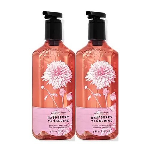 Bath & Body Works Deep Cleansing Gel Hand Soap 2 Pack 8 oz. (Raspberry Tangerine), 16.0 Fl Oz