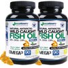 ecostream Naturals (Pack of 2) Natural Antarctic Wild Caught Omega 3 Fish Oil DPA-EPA-DHA Supplement 2,900 Milligrams Triple Strength Ultra Pure Concentrated SoftGels - No Fish Tasting Burps