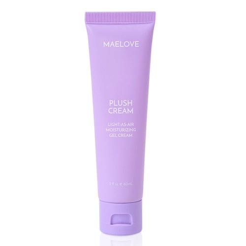 MAELOVE Plush Cream Lightweight Moisturizer, Unscented Hydrating Face Cream with Squalane, Hyaluronic Acid, For Oily and Sensitive Skin, Vegan, Made in USA, 2.0 fl oz
