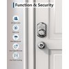 TEEHO TE001 Keyless Entry Door Lock with Keypad - Smart Deadbolt Lock for Front Door with 2 Keys - Auto Lock - Easy Installation - Satin Nickel
