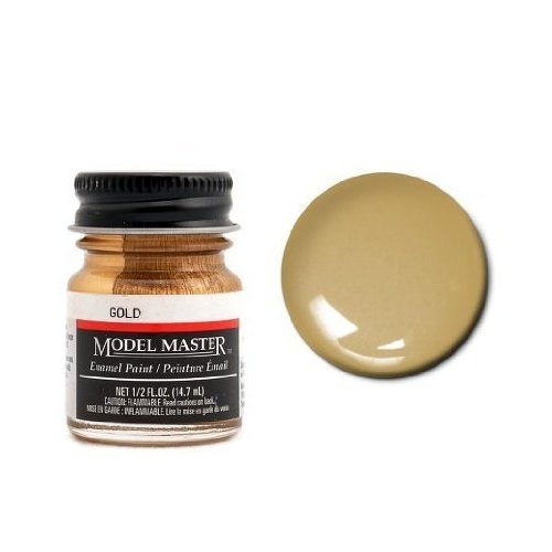 Testor Corp. Gold 1/2 oz Enamel Paint Bottle