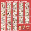 36 Sheets Glow Christmas Temporary Tattoos for Kids, Christmas Style Fake Tattoo for Boys and Girls, Luminous Christmas Temporary Tattoo for Kids Stocking Stuffers and Gift Christmas Party Decoration