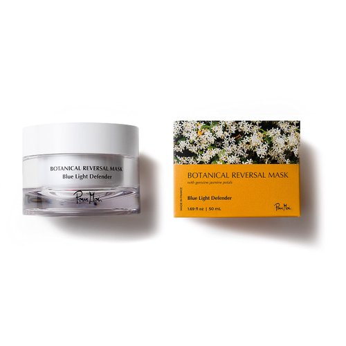 Pour Moi Botanical Reversal Mask | Blue Light Correcting Gel Mask for All Skin Types feat. Jasmine Flower & Buddleja Flower Extract to Clarify, Tone & Protect Skin