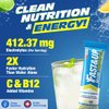 FAST&UP Reload – Lemon & Lime - Refreshing Electrolyte Drink Mix | Hydration Powder Packets | 1500 mg Electrolytes + Vitamins C & B12 | Easy to Open Single Serving Pack | 15 Servings