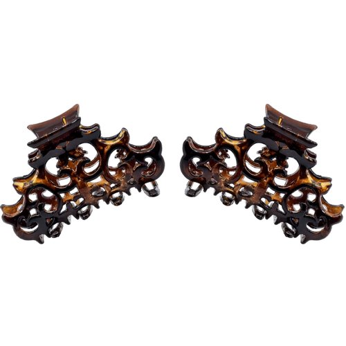 Camila Paris NV118/2 Set of 2 French Hair Clip for Women, Girls Hair Claw Clips Jaw Fashion Durable and Styling Hair Accessories for Women, Strong Hold No Slip Grip, Made in France
