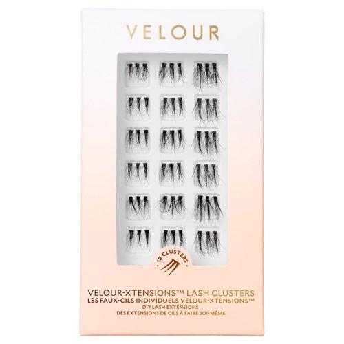 Velour-Xtensions™ Lash Clusters - 18 Individual Cluster Eyelash Extensions – Lightweight & Fluffy Lash Extensions – Soft & Comfortable Eyelash Clusters – Natural Lashes All Eye Shapes (Classic)