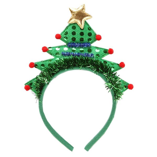 Ankelesz Christmas Headbands Xmas Tree Headband Christmas Xmas Head Topper for Women Gifts Christmas Party Favors