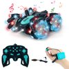 Zokugar Gesture Sensing RC Stunt Car,360°Spins Double Sided Hand Controlled RC Car Glove Controlled Twist Remote Control Car with Lights Music Birthday Gifts Toys for Boys Age 6 7 8 9 10 11 12