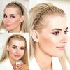 SHEHARUHI 6 PCS Zig Zag Headbands for Women and Girls Shark Teeth Plastic Hair Band 90s Fashion Non Slip Comb Effortless Spike Headband