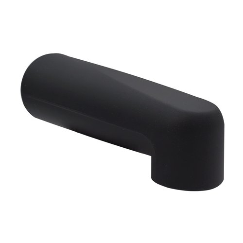 Westbrass E507-1F-62 7" Reach Wall Mount Tub Spout, Matte Black
