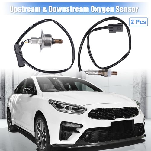 uxcell Upstream and Downstream O2 Oxygen Sensor for Kia Forte Optima Sorento Sportage 2011-2016 for Hyundai Santa Fe Sonata Tucson 2010-2014 No.392102G100/392102G200 2pcs