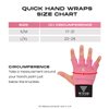 WYOX Boxing Hand Wraps Gel Knuckle Padded Inner Elastic Quick Wraps Fist Protection Boxing Gloves for Women Men Wrist Wrap MMA Muay Thai Training Handwraps (Pink, L-XL)