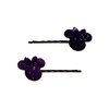 MOUSE JEWEL HEAD Handmade Bobby PIn Hair Clips - Set of 2 - You Choose Color (Hot Pink)