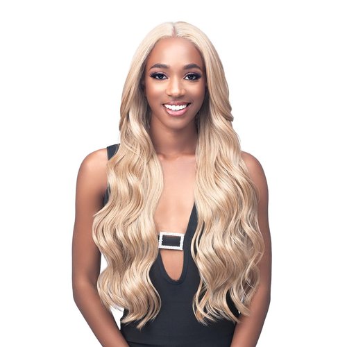 BOBBI BOSS Glueless Invisible Lace Human Hair Blend Wig MBLF005 ANTONIA (Honey Blend)
