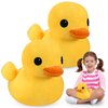 Leyndo 2 Pcs Giant Plush Yellow Duck Soft Stuffed Animal Toy Duck Stuffed Plush Pillow Animal Dolls Huggable Duck Playset Toy for Boys Girls Birthday Gift Party Sofa Decoration (8 Inch)