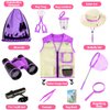INNOCHEER Explorer Kit & Bug Catcher Kit for Kids Outdoor Exploration for Boys Girls 3-12 Years Old (Purple)