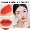 Velvet Matte Lipstick Stick with Brush-2 in 1 Dou Head Lip Crayon, Waterproof Long Lasting Lip Stain Lip liner Non-stick Lipgloss Pencil Lipstick, Lip Makeup Pen,Thanksgiving Gift for Girl Women-08#