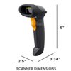 Symbol LS2208 General Purpose Handheld 1D Bi-Directional Laser Barcode Scanner, Black