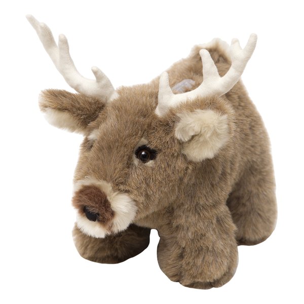Carstens White Plush Tail Deer Kids Coin Bank,12x8x6 inches